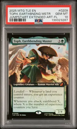 2025 MTG AVATAR: THE LAST AIRBENDER ETERNAL TOPH EARTHBENDING MASTER PSA 10 - Image 1