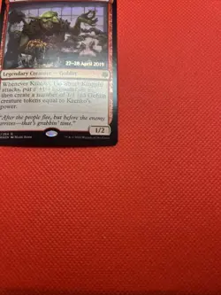 1x Krenko,Tin Street Kingpin War of the Spark Foil Promos MTG - Image 3