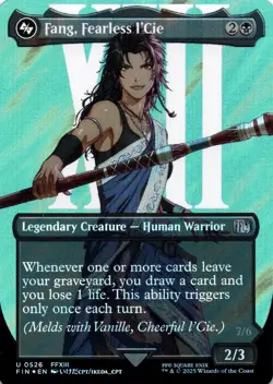 Fang, Fearless l'Cie SURGE FOIL BORDERLESS Final Fantasy Magic MTG NM - Image 1