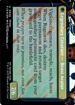 Fang, Fearless l'Cie SURGE FOIL BORDERLESS Final Fantasy Magic MTG NM - Image 2