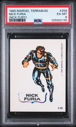 1980 MARVEL TERRABUSI (NICK FURY) #258 NICK FURIA PSA 6 - Image 1