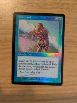 MtG *FOIL* Standstill from Odyssy, Moderately Played, German Language - Image 2
