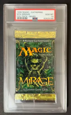 1996 Magic The Gathering MTG Mirage Foil Pack - Maro PSA 10 - Image 1