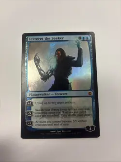 Tezzeret the Seeker LP Foil Duel Decks: Elspeth vs. Tezzeret MTG 39 / 79 - Image 1