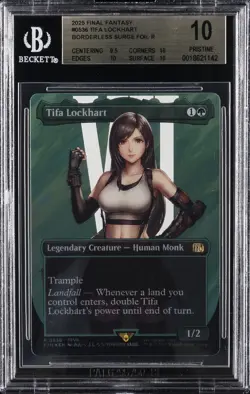 2025 MTG: FINAL FANTASY BORDERLESS SURGE FOIL #0536 TIFA LOCKHART BGS 10 - Image 1
