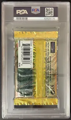 1997 Magic The Gathering MTG Visions Foil Pack PSA 9 - Image 2