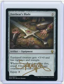 Forebear's Blade Dominaria Signed Artist Proof MTG - Image 1