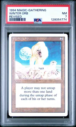 MTG - Winter Orb - Revised Edition Magic - Graded PSA 7 - Image 1
