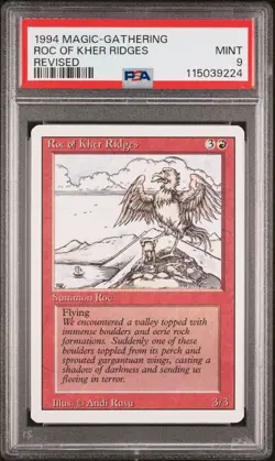 MTG - Roc of Kher Ridges - Revised Edition Magic - Graded PSA 9 - Image 1