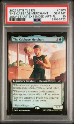 2025 MTG AVATAR: THE LAST AIRBENDER ETERNAL #0203 THE CABBAGE MERCHANT PSA 10 - Image 1