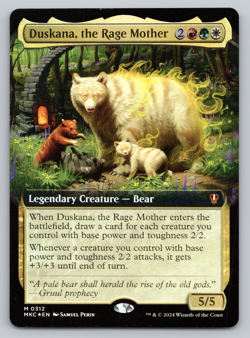 Duskana, the Rage Monster Extended Art FOIL - Murders at Karlov Manor MTG - Image 1