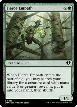 Fierce Empath 0288 - FOIL - NM - Commander Masters MTG - Image 1