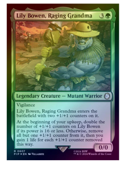 Lily Bowen, Raging Grandma - Surge Foil Fallout MTG - Image 1