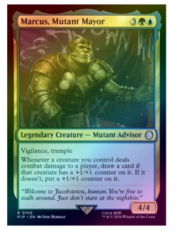 Marcus, Mutant Mayor - Foil Fallout MTG - Image 1