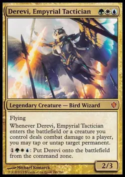 MTG Magic the Gathering Derevi, Empyrial Tactician (186/357) Commander 2013 LP - Image 1