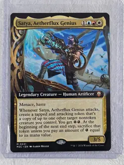 MTG Satya, Aetherflux Genius (Extended Art) - Modern Horizons 3 #31 Mythic NM - Image 4