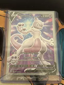 Pokemon TCG: Mewtwo v Full Art Black Star Promo SWSH229 New/Sealed - Image 1