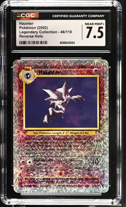 POKEMON CGC 7.5 Haunter 46/110 Legendary Collection Reverse Holo *3054 - Image 1