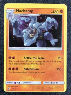 Miscut - Machamp 65/145 Cosmo Holo - Error Misprint - Pokemon TCG - Image 2