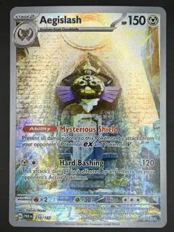 Aegislash 210/182 Sv04: Paradox Rift Holo Illustration Rare IR Pokemon TCG - Image 1