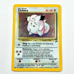 Clefairy 6/130 Base Set 2 Vintage Pokemon TCG Rare Holo - Lightly Played++ - Image 1