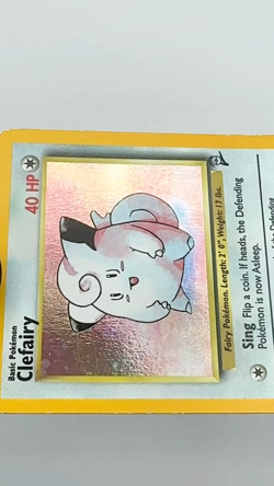 Clefairy 6/130 Base Set 2 Vintage Pokemon TCG Rare Holo - Lightly Played++ - Image 2