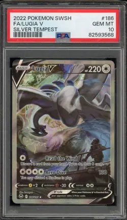 Pokemon Lugia V Silver Tempest Full Alt Art #186 PSA 10 Gem Mint - Image 1