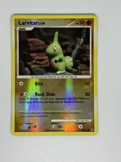 Pokemon Larvitar Reverse Holo Diamond & Pearl Stormfront 63/100 LP - Image 1