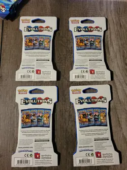 Pokemon TCG XY Evolutions Sleeved Booster Pack Art set Lot - Image 3
