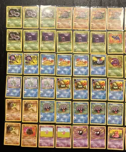 (90) 1999 POKEMON VINTAGE LOT FOSSIL VARIETY BASE SLOWPOKE BRO GOLEM GOLDUCK - Image 2