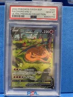 PSA 10 Charizard V - SWSH260 - Black Star Promo - Pokemon - Read Description - Image 1