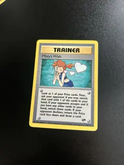 Pokemon Misty's Wish Rare 108/132 Gym Challenge 1999 - Image 1