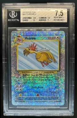 2002 Pokemon Legendary Collection Fearow Reverse Holo #42/110 BGS 7.5 - Image 1