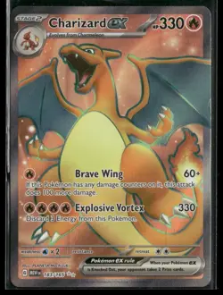 2023 Pokemon Charizard ex Ultra Rare Holo 183/165 MEW EN - Image 1