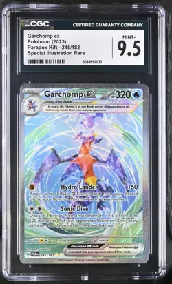 POKEMON CGC 9.5 2023 SV Paradox Rift Garchomp ex 245/182 SIR - Image 1