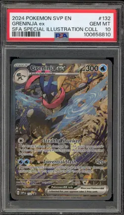 Pokemon Greninja ex SFA Special Illustration Coll. Promo SVP EN 132 PSA 10 - Image 1