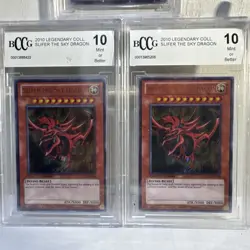 Set of 3 God Cards Slifer LC01 EN002 EN002 EN003 2010 Yugioh BGS 10 - Image 2