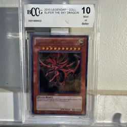 Set of 3 God Cards Slifer LC01 EN002 EN002 EN003 2010 Yugioh BGS 10 - Image 3
