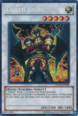 1X NM Fabled Ragin - HA03-EN058 - Secret Rare Unlimited Hidden Arsenal 3 [HA03] - Image 1