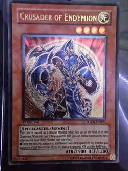 Yugioh: 1st edition Crusader of Endymion (Ultimate Rare) SOVR-EN030 NM - Image 1