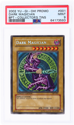 2002 Yu-Gi-Oh Collector Tins Dark Magician #BPT001 PSA 9 - Image 1