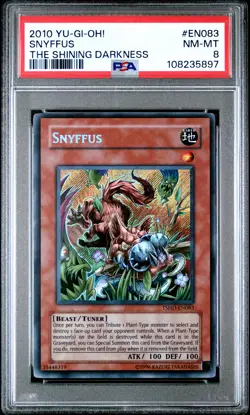 2010 YU-GI-OH! TSHD-THE SHINING DARKNESS #EN083 SNYFFUS PSA 8 - Image 1