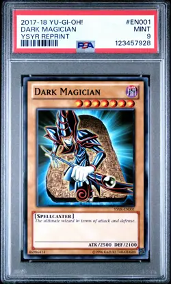 2017-2018 YU-GI-OH! STARTER DECK YUGI RELOADED REPRINT DARK MAGICIAN PSA 9 - Image 1
