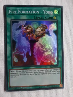 YUGIOH TCG Fire Formation - Yoko FIGA-EN030 - Image 1