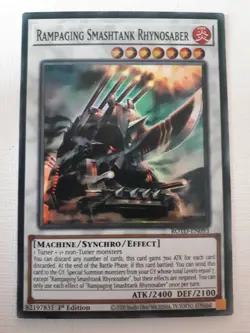 Yugioh TCG - Rampaging Smashtank Rhynosaber ROTD-EN093 - Image 1