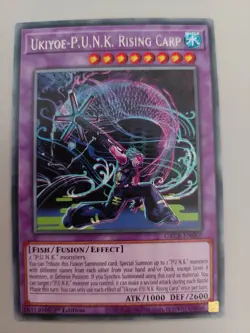 YUGIOH TCG The Grand Creators - Ukiyoe-P.U.N.K. Rising Carp GRCR-EN007 - Image 1