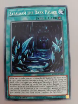 YUGIOH TCG The Grand Creators - Zaralaam the Dark Palace GRCR-EN033 - Image 1