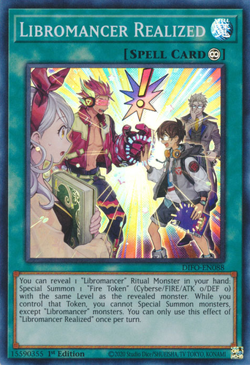 Yugioh TCG Dimension Force - Libromancer Realized DIFO-EN088 - Image 1