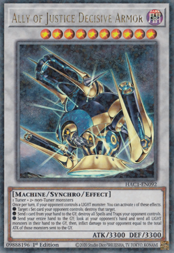 Yugioh TCG - Ally of Justice Decisive Armor HAC1-EN092 (Duel Terminal) - Image 1