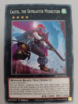YUGIOH TCG The Grand Creators - Castel, The Skyblaster Musketeer GRCR-EN050 - Image 1